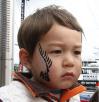 My son already loves rugby and especially the All Blacks.  He got into the fun with a bit of face painting.